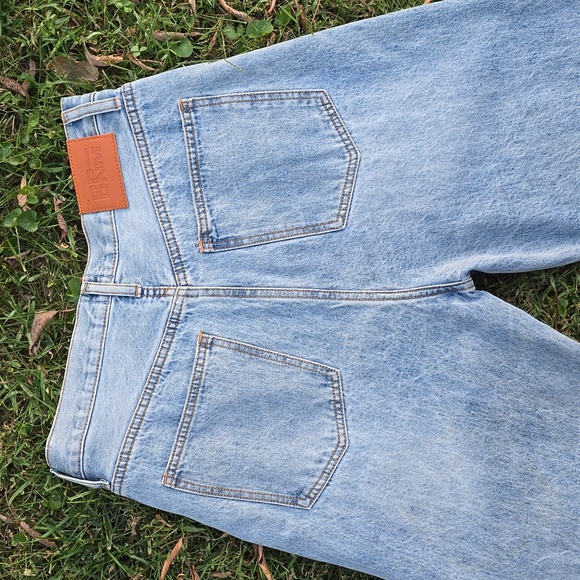 NWT Princess Polly Holly Asymmetrical Straight Leg Jeans Size 12 - Picture 7 of 15